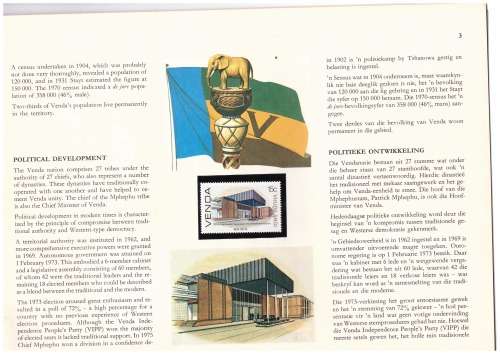 VENDA BOOKLET SIGNED BY BOTH PRESIDENTS  AND THE STAMP ARTIST