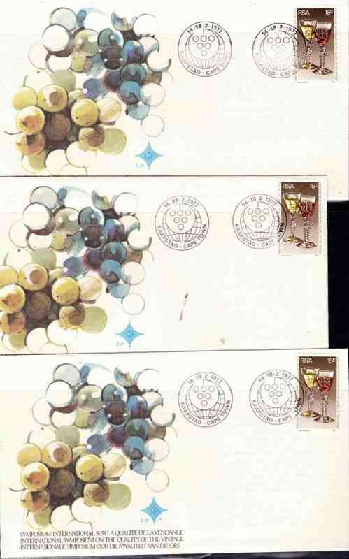 RSA 1977 WINE SYMPOSIUM COMBO ( FULL SHEETS X 3 , CONTROL, UNIQUE FDCS)