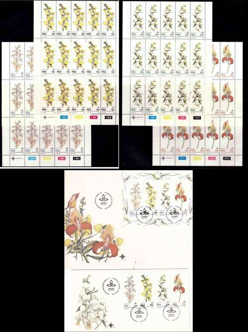 RSA 1981 ORCHIDS COMBO ( FULL SHEETS SET AND FDCS)