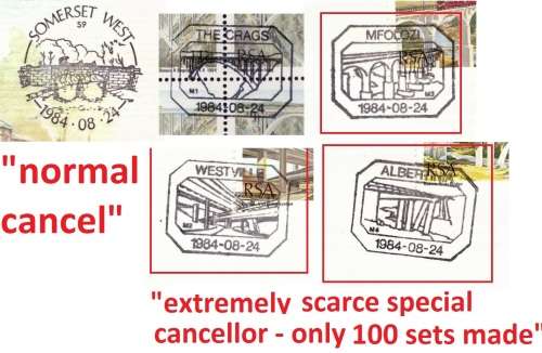 RSA BRIDGES *EXTREMELY RARE* FDC SET AND C/Bs SET SEE DESCRIPTION