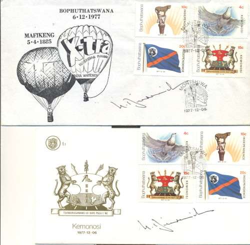 BOPS ITEMS SIGNED BY STATE PRESIDENT DR NICO DIEDERICHS * SCARCE*