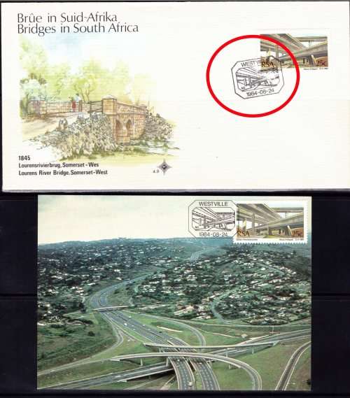 RSA BRIDGES *EXTREMELY RARE* FDC SET AND C/Bs SET SEE DESCRIPTION