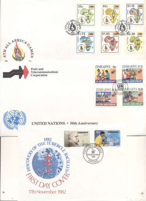 ZIMBABWE FDCs x 29