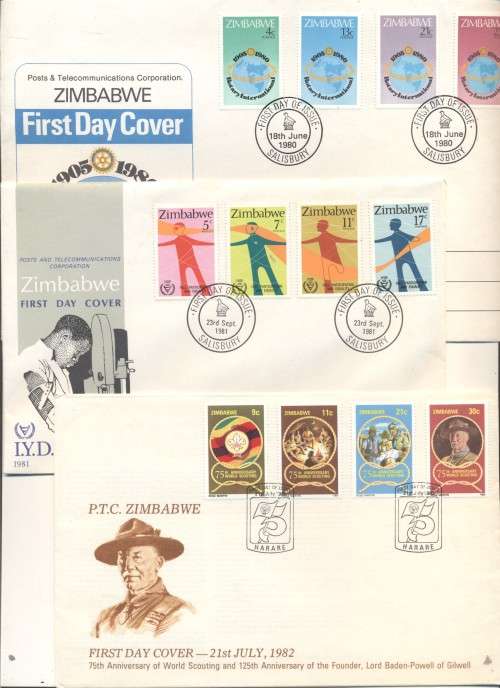 ZIMBABWE FDCs x 29