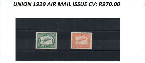 UNION 1929 ISSUE 2 X STAMPS MINT