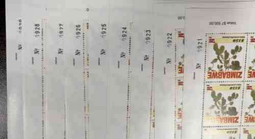 Zimbabwe CV £600 -  2006 Trees of the year $150 full sheets x 20 - Superb