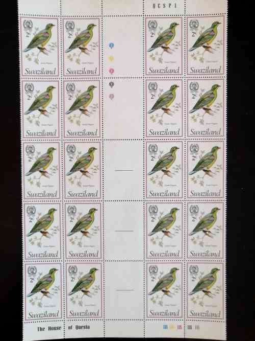 Swaziland sheets / part sheet