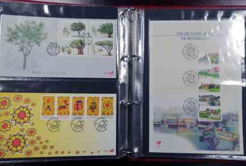Later RSA covers x 85 in Ideal album - fresh ! incl R20 fish eagle, scarcer first day sheets etc