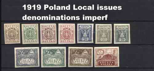 Mint / MLH Early Poland and Local issues + Postage dues - Great in this condition