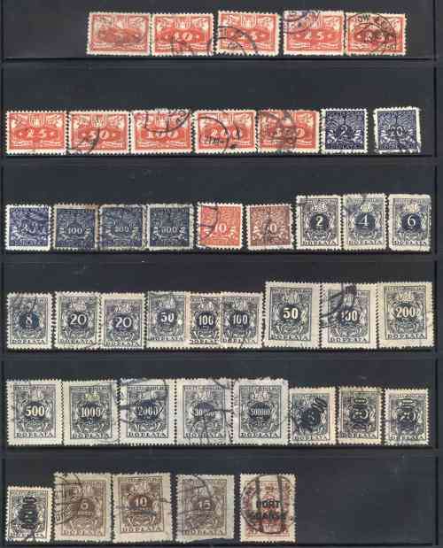 Early Danzig , Poland and Local issues used selection - see 6 scans