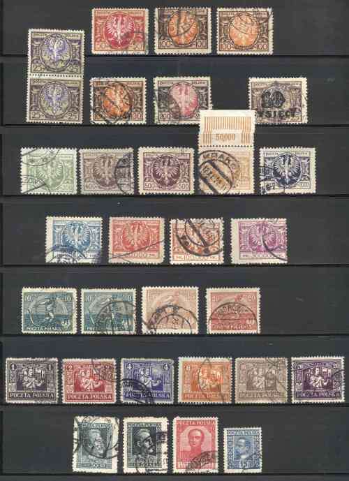 Early Danzig , Poland and Local issues used selection - see 6 scans