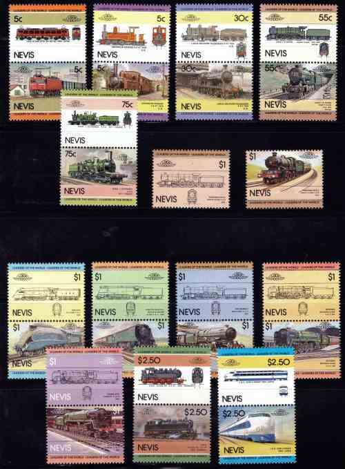 St Lucia/Vincent/Nevis Locomotives U.M.M. selection