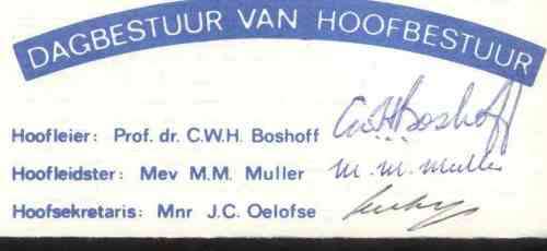 RSA 1981 VoortrekkerBeweging 50TH com. cover signed