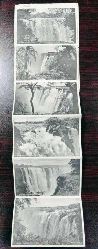 Interesting fold - out Vic falls postcards Souvenir - see images