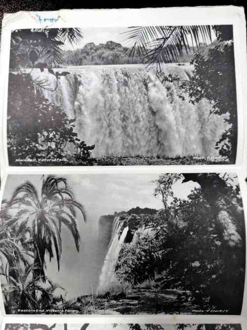 Interesting fold - out Vic falls postcards Souvenir - see images