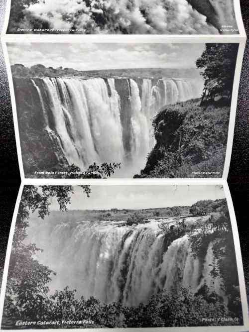 Interesting fold - out Vic falls postcards Souvenir - see images