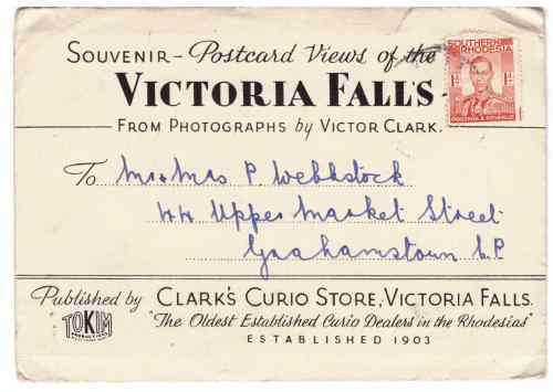 Interesting fold - out Vic falls postcards Souvenir - see images