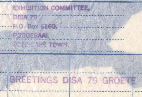 DISA `79 Duiwepos / Pigeongram no.998 - Interesting addition to any RSA collection !