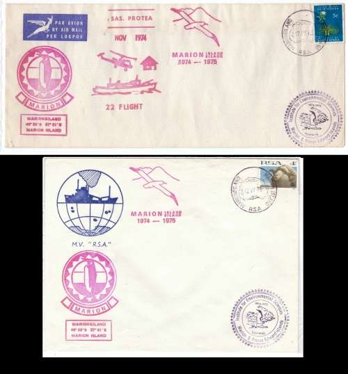 RSA Marion Islands covers x 2 - unique