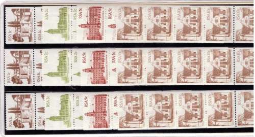 RSA Architecture coils sets x 3 + Variety MNH see images