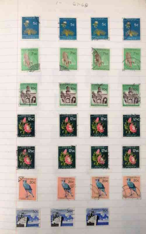 RSA 1st Defns. Large study lot / postmarks - unchecked - various printings - see images