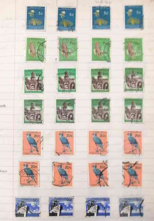 RSA 1st Defns. Large study lot / postmarks - unchecked - various printings - see images