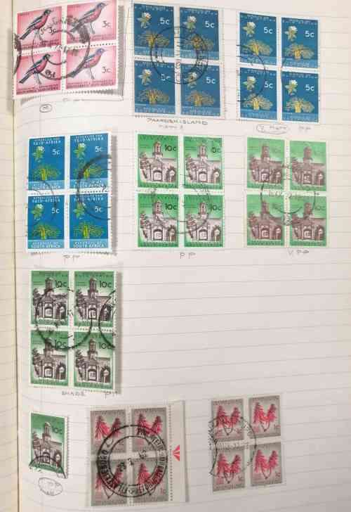 RSA 1st Defns. Large study lot / postmarks - unchecked - various printings - see images
