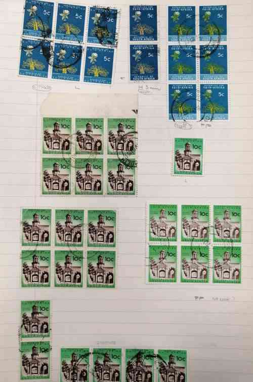 RSA 1st Defns. Large study lot / postmarks - unchecked - various printings - see images