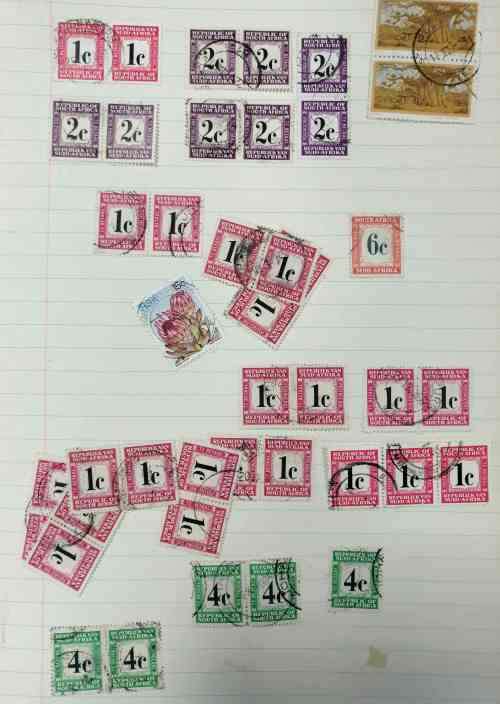RSA 1st Defns. Large study lot / postmarks - unchecked - various printings - see images