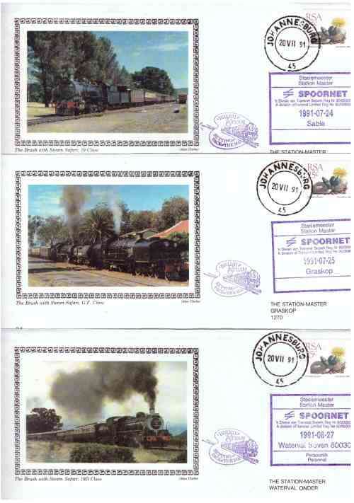 RSA `The brush with steam safari` set of 11 covers - good condition