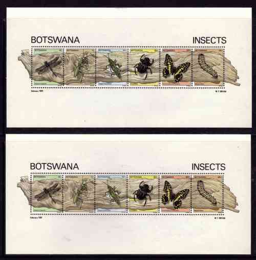 Botswana 1981 Insects MNH sheetlets x 2