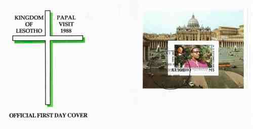 Lesotho SCARCER covers x 9 ( Fresh ) incl. the scarce Papal visit covers x 2