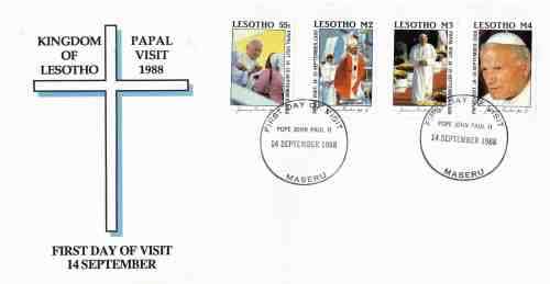 Lesotho SCARCER covers x 9 ( Fresh ) incl. the scarce Papal visit covers x 2