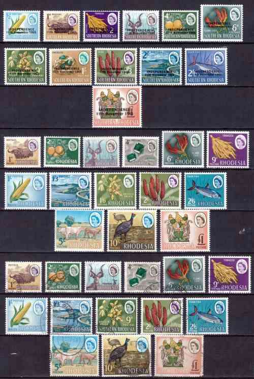 Rhodesias selection of MNH & used sets - Good CV !