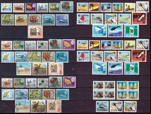 Rhodesias selection of MNH & used sets - Good CV !