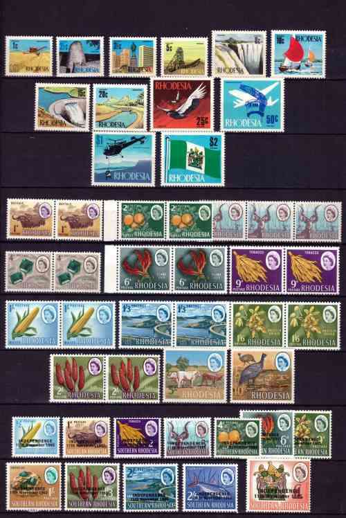 Rhodesia MNH selection of short sets & postage dues - Good CV !