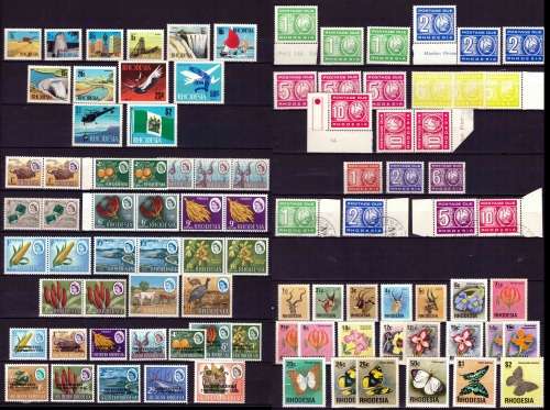 Rhodesia MNH selection of short sets & postage dues - Good CV !