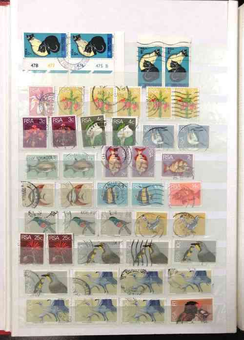 RSA POSTAL USED collection some earlier but mostly scarcer modern issues in 32 side stockbook