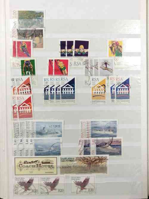RSA POSTAL USED collection some earlier but mostly scarcer modern issues in 32 side stockbook