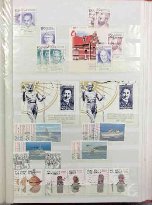 RSA POSTAL USED collection some earlier but mostly scarcer modern issues in 32 side stockbook
