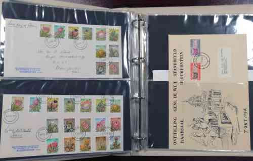 30 + RSA interesting commemorative ( some signed) covers in binder album see images