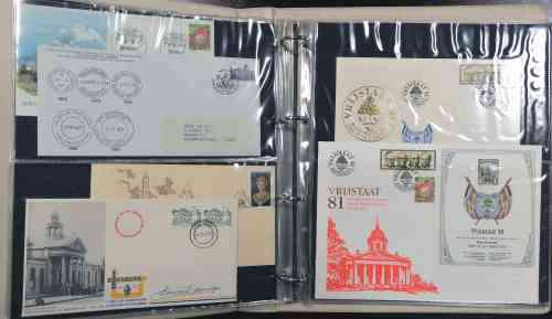 30 + RSA interesting commemorative ( some signed) covers in binder album see images
