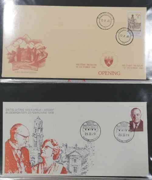 30 + RSA interesting commemorative ( some signed) covers in binder album see images