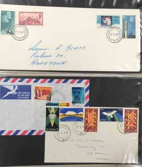 30 + RSA interesting commemorative ( some signed) covers in binder album see images