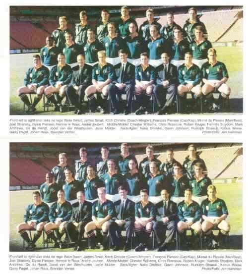 RSA RWC `95 Postcard & cover signed by the coach Kitch Christie ! See images & description