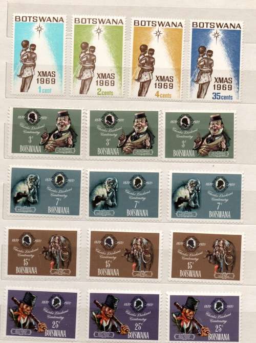 Selection of Botswana stamps,blocks etc unmounted mint (SEE SCANS !!!)