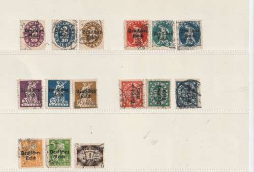 Germany Riech stamps & Inflation era part blocks (high CV)