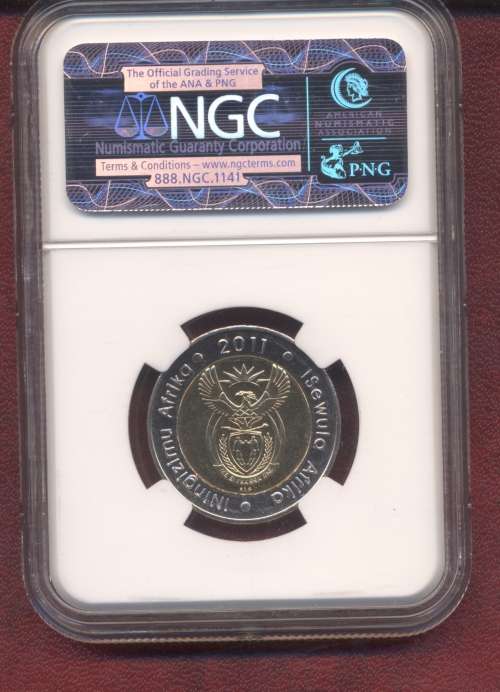 RSA 2011 R5 90th Anniversary MS 66 coin in case