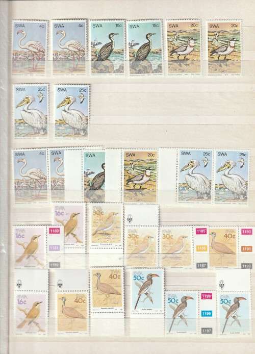 Modern Namibia & some S.W.A. BIRDS thematics selection U.M.M. see 4 scans
