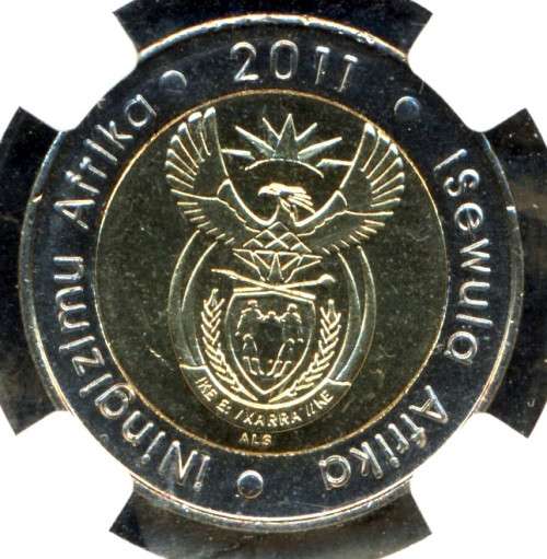 RSA 2001 R 5  90th Anniversary Coin (1)  - MS 66 Graded - Condition as per images